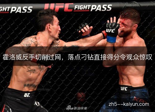 霍洛威反手切削过网，落点刁钻直接得分令观众惊叹